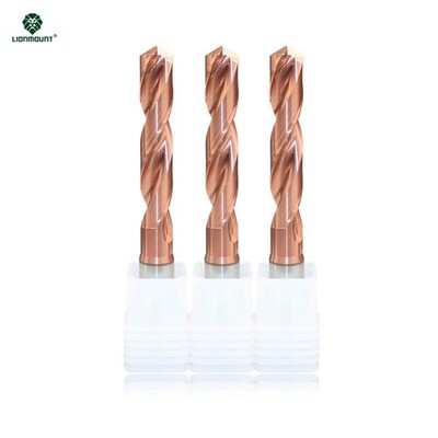 1Pcs 5D Coolant Thru TiCN Coated HRC65 Drill Bit 3.0-20mm Solid Carbide 2-Flute