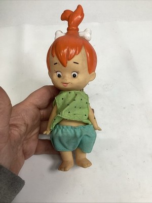 Flintstones 90s  Pebbles Applause Doll Soft Rubber Head 1995 # 26921