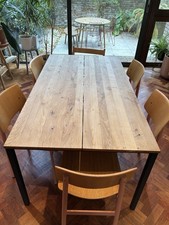 Dk3 Less Is More Dining Table In Wild Oak (6 Person) Modern Design Furniture