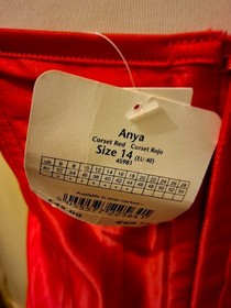 Ann Summers Anya Basque Corset Top Size 14 BNWT Sexy Boned Adjustable - C252