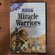 Miracle Warriors Seal of the Dark Lord (Sega Master System) Case, Cart & Manual