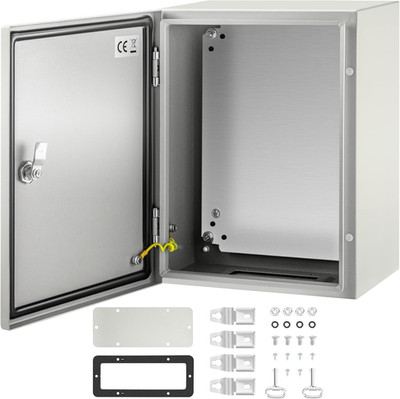 VEVOR NEMA 4X Steel Electrical Enclosure Box 16x12x8 IP66