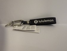 Lululemon Athletica Black Silicone Keychain New With Tags