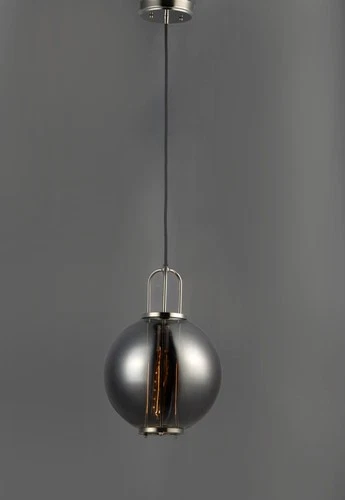 Maxim 10084MSK Nickel Minaret 11"W Smoke Glass Pendant - Picture 2 of 5