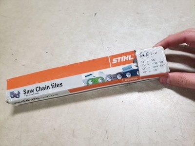 STIHL Saw Chain File Box 3/16'' Files 7010-871-0403 Size .325'' OEM (Qty 12)