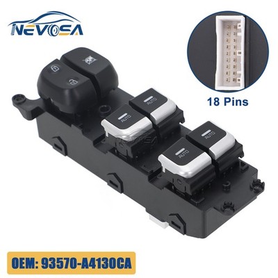 Front Left Power Window Control Switch For Kia Carens 2013-2017 93570-A4130CA