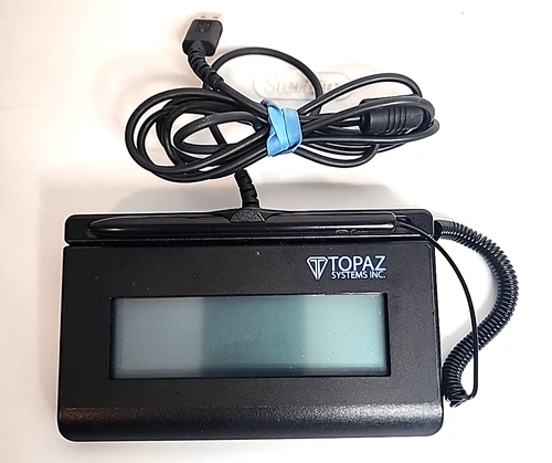 Topaz Systems Inc Signature Pad Model # Y-L460-HSB-R Preowned.