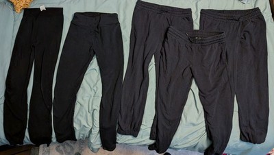 GIRLS 7pc Size 10-12 Sweats, Joggers, bonus PJs, Athletic Works, Cuddl Duds, SO