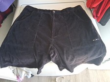 Vintage 90s Ocean Pacific OP Corduroy Shorts Black Mens 38 Surf Skate