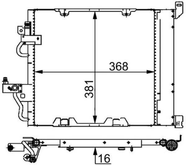 Mahle Kondensator Klimaanlage Ac 376 000S FüR Zafira Opel Gtc Astra A04 Caravan-image