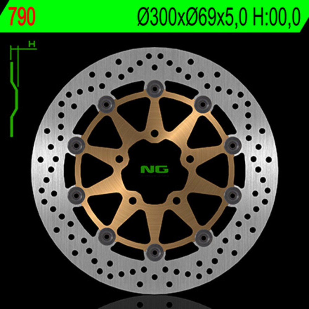 Free Shipping NG BRAKES Round Floating Brake Disc For Motorcycle Parts