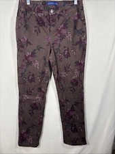 Women  s Bandolino Mandie 8s brown with flowers Jeans