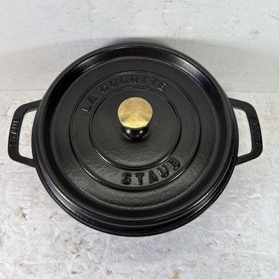 レア品 STAUB LA COCOTTE ブラック 20cm【旧型】 staub Staub LACocotte round black 22cm BLACK 2.75 QT | eBay