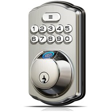 KS02A Fingerprint Door Lock, Keypad Deadbolt, Sati