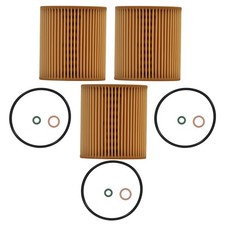Oil Filter Set for BMW 6 Series X Series 2007-2019 11427640862 3 Pack