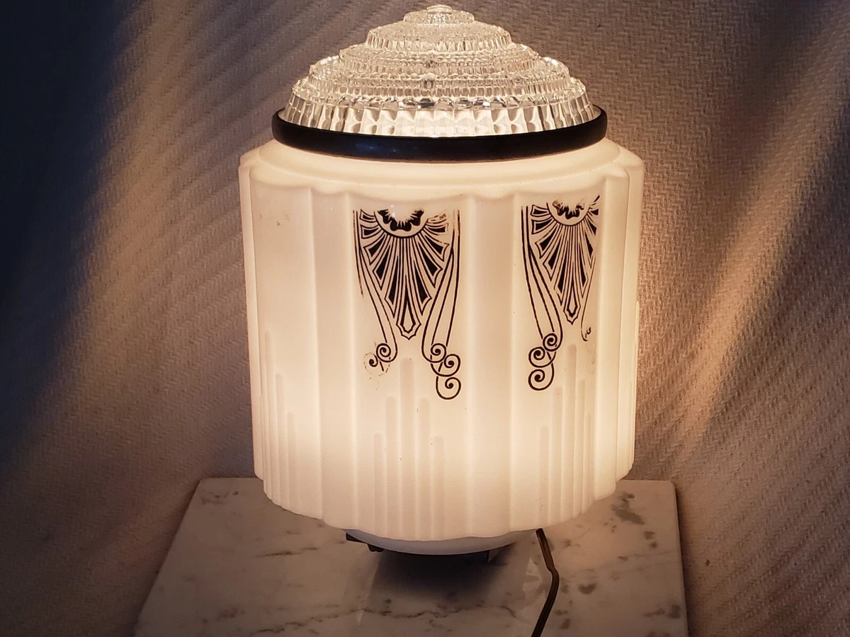 Art deco ceiling clearance light shade