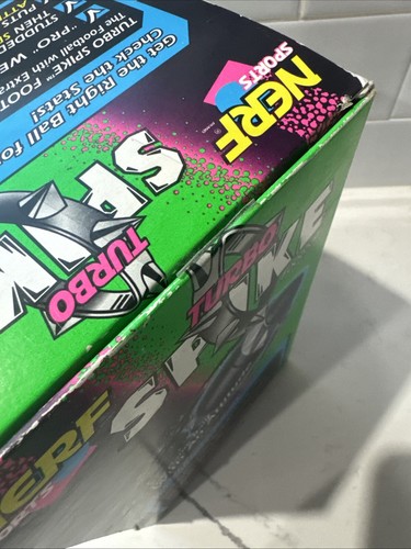 Vintage NERF Turbo Spike 8" Foam Football Kenner Tonka 1996 New In Box - Picture 12 of 13