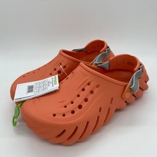 Crocs Echo Reflective Backstrap Slip On Clogs Solid Grapefruit Size 9 Mens