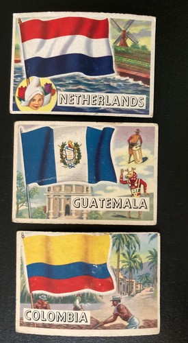 1956 Topps Flags of the World 36 Karten Lot - Bild 6 von 6