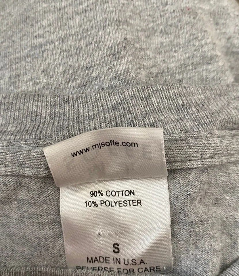 Camiseta Soffe Gris SS de Fútbol de la Universidad Estatal de los Apalaches, S, Usada en Excelente Condición Foto 4 de 4