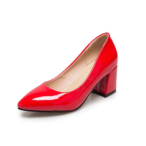 Scarpe décolleté Queen Work Office donna tacchi a blocco punta trascinata taglia - Foto 24 di 25
