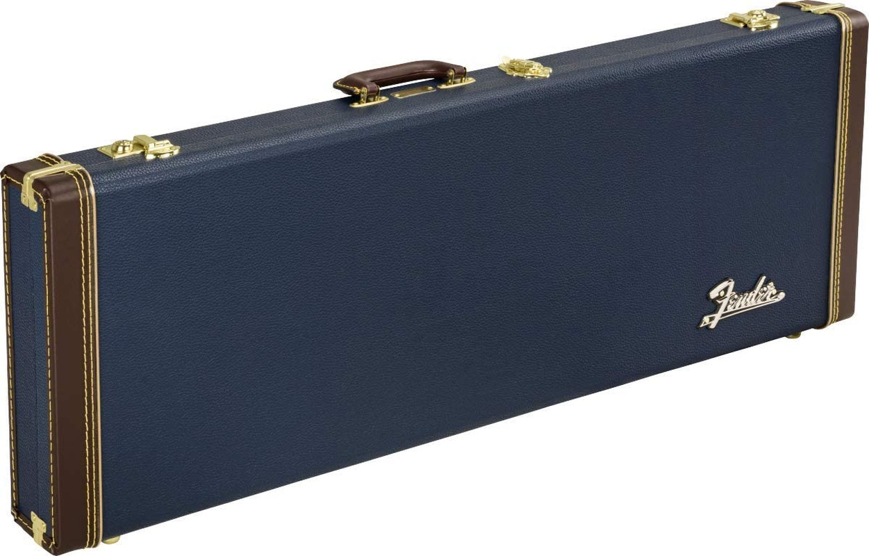 Fender Classic Series Wood Case, Stratocaster/Telecaster, Navy Blue