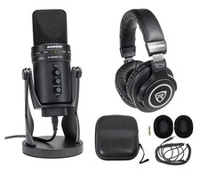 SAMSON G-Track Pro Studio USB Condenser Microphone Mic  Interface  Headphones
