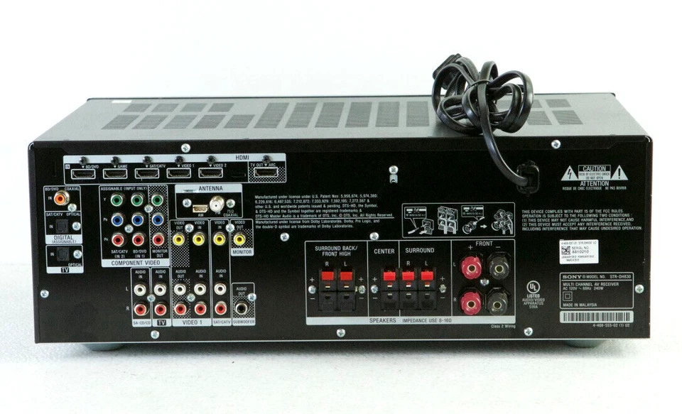 FULLY TESTED Sony STR-DH830 AV Receiver L723 - Image 3 of 4