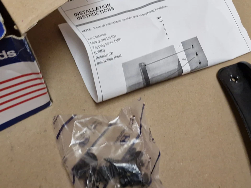 Hyundai Elantra Touring Rear Mud Flaps Set 2008-2012 084602L600 Genuine NEW - Image 4 of 4