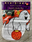 NEW! Evergreen Halloween (Ghost JOL) Decorative Embroidered Applique Garden Flag