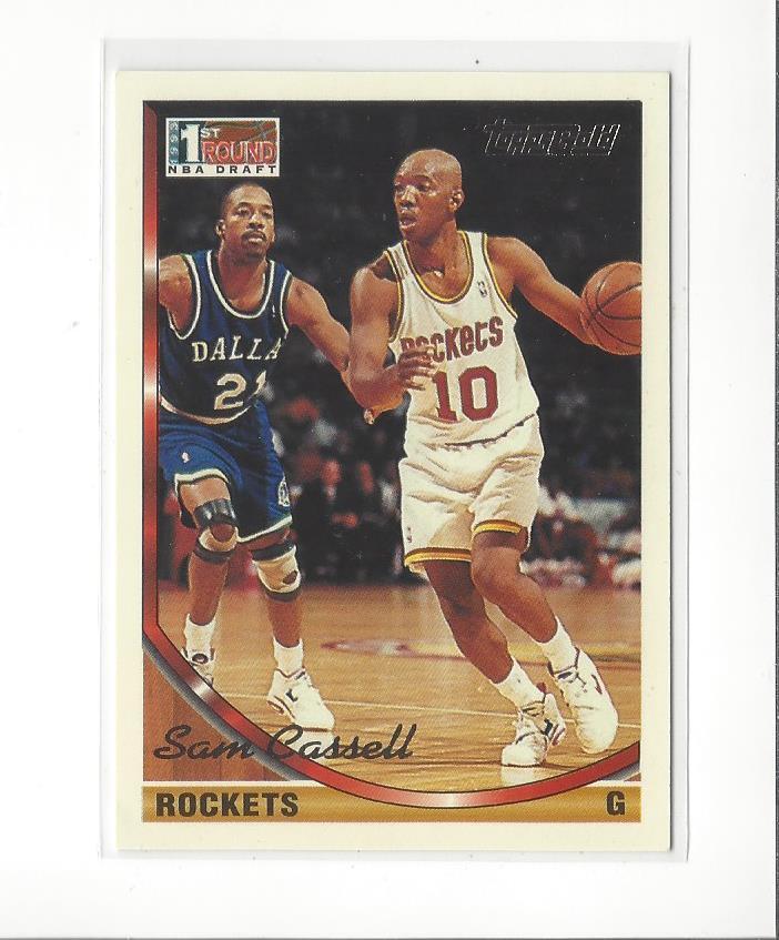1993-94 Topps Gold #301 Sam Cassell RC Rookie Rockets