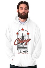 Chicago Illinois The Windy City Est 1837 Hoodie Hooded Sweatshirt Men Women