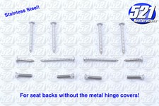 Bucket Seat Back Screw Kit Fits 71 72-4 Cuda Charger Roadrunner Challenger Mopar