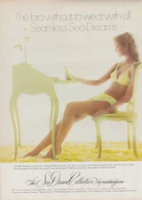 The bra without to wear with all Maidenform Sea Dream Seamless ad 1971 NY