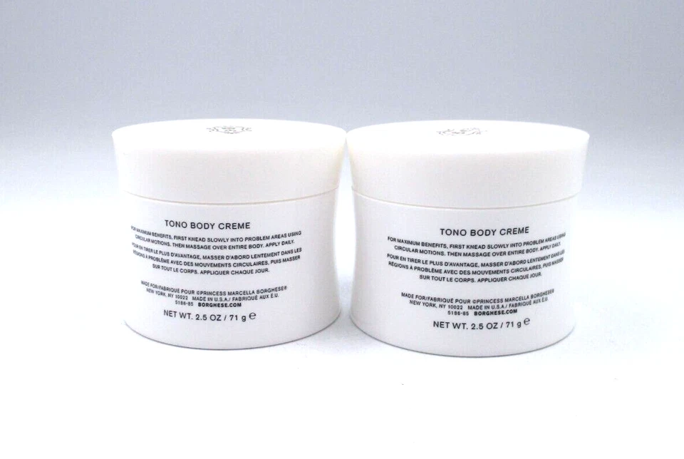 Lote / 2 Creme Corporal Borghese Roma Tono ~ 2,5 oz / 71 g x 2 ~ - Imagem 2 de 2