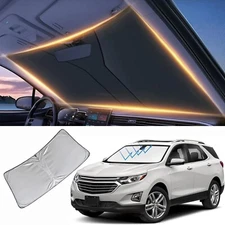 Front Windshield Sun Shade UV Blocker Reflector Foldable Fits 10-24 Equinox