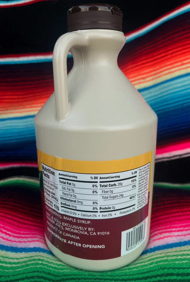 TRADER JOE'S 100% PURE MAPLE SYRUP U.S. GRADE A (4 PACK) 32 FL OZ (1 QT) 946 mL - Image 3 of 3
