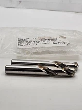 (QTY 2) Hertel 89320675 Screw Machine Length Drill Bits: 1/2", 118 Degrees HSS