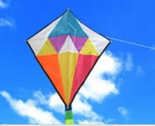 Fun Sports Colorful Diamond Kite Outdoor Sports Kite Beach Sports Kite