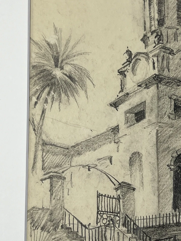 "James Kirk Merrick De Colección Dibujo Catedral de San Juan Antigua y Barbuda 11x14""" Foto 4 de 4