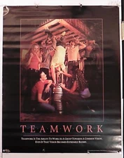 Teamwork Group Inspirational Spoof Dorm Poster~Kegstand 24.25" X 30.25" (b389)