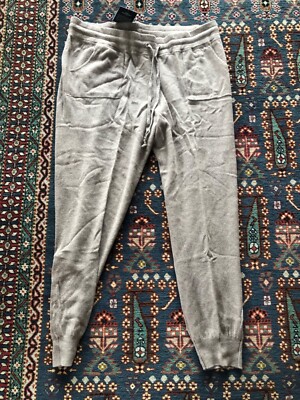 C By Bloomingale Cashmere  Pull On Joggers Pants Beige XXL BNWT FREE US S/H