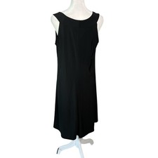 Sleeveless Black Dress Scoop Neck Casual Party Dress Little Black Dress XL