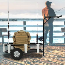 Modern Beach Fishing Cart Outdoor Heavy Duty Fishing Beach Cart With Wheels NEW