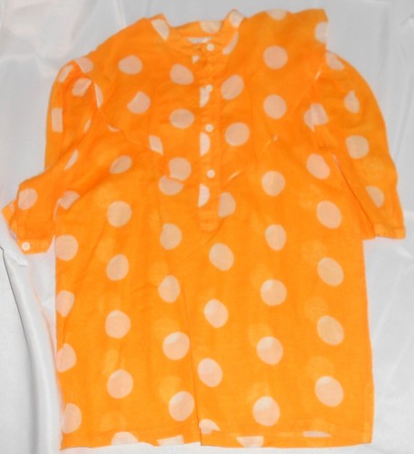 Geoffrey Beene, Geoffrey Beene Polka Dot Shirt Women's sz 6 vintage