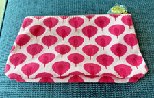 Estee Lauder Beauty in Bloom pink cosmetic bag 9.5"x 5.25" x 2"