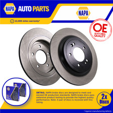 2x Par de discos de freno sólidos para HYUNDAI TUCSON TL 2.0D trasero 15 a 20 D4HA 302mm