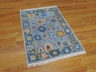 Turkish Oushak Rug,Geometric Multicolored Area Rug,Handmade Bohemian Rug 2.1x3.1 — photo 6