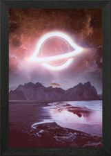 MASSIVE BLACKHOLE Framed Wall Art Poster Canvas Print Picture