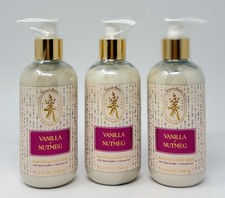 3 BATH  BODY WORKS AROMATHERAPY VANILLA NUTMEG MOISTURIZING LOTION CREAM PUMP